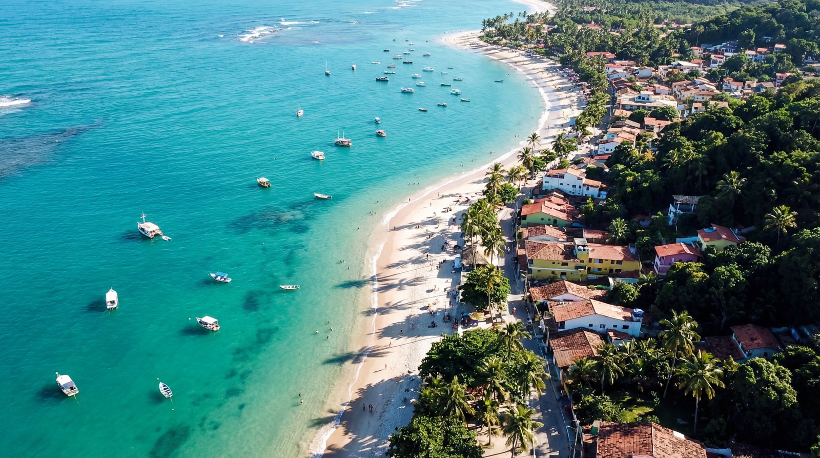 Vista aérea de Morro de São Paulo - Bahia